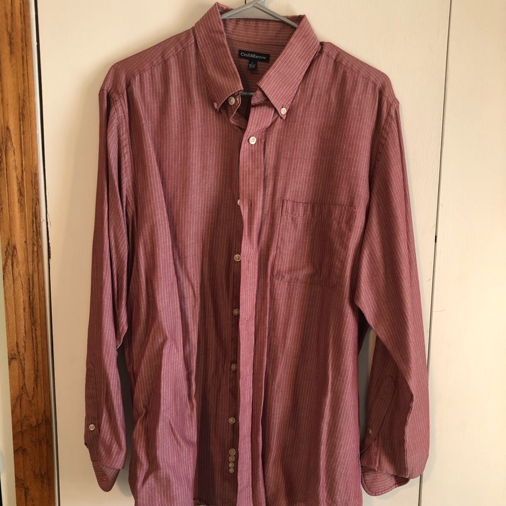 Muted Red Croft & Barrow Dress Shirt